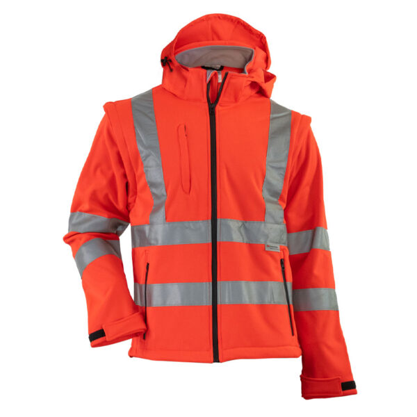 Reflector HV softshell 2 u 1 jakna crvena
