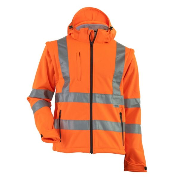 Reflector HV softshell 2 u 1 jakna narandžasta