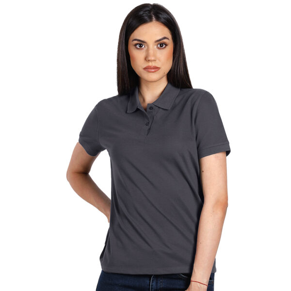 GO GREEN LADY polo majica tamno siva