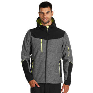 PANTHER GREY JACKET softshell jakna neon