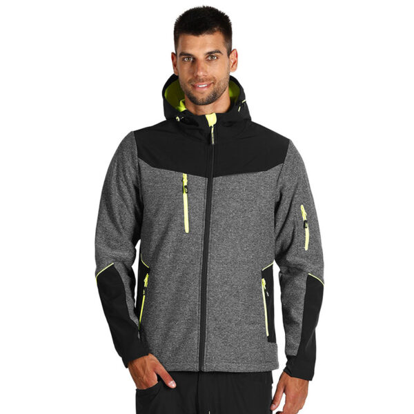 PANTHER GREY JACKET softshell jakna neon