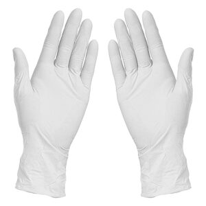 NITRILE GLOVES nitrilne rukavice bela