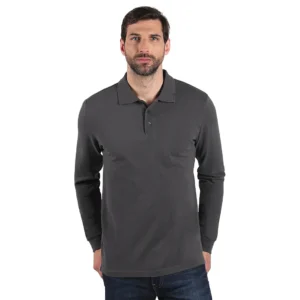 AZZURRO II LSL polo majica tamno siva