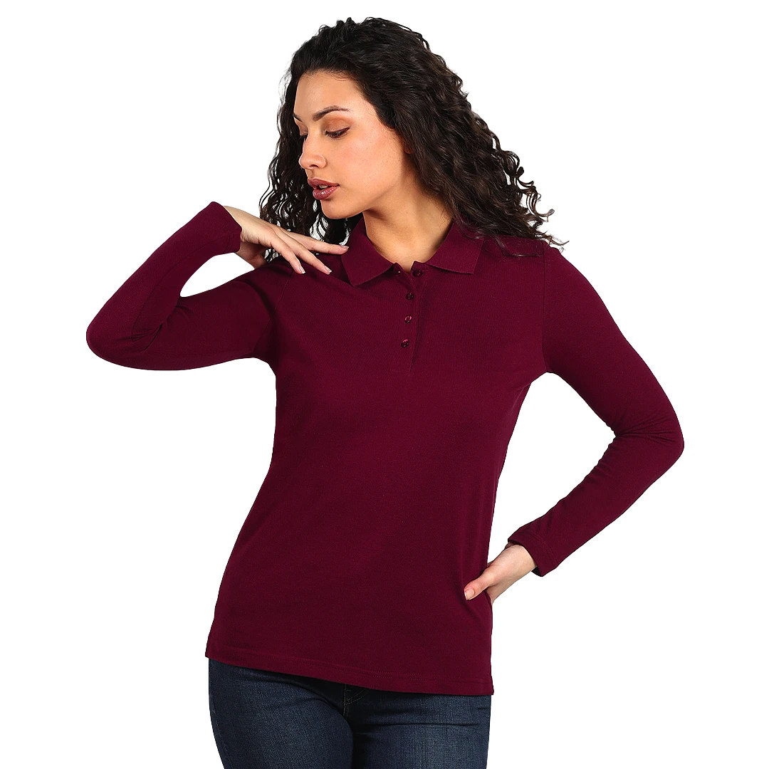 SUNNY LSL polo majica bordo