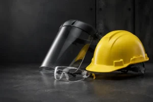 Zaštitna kaciga, naočare i vizir za lice